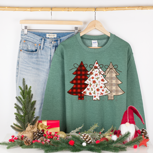 Stitched Christmas Trees