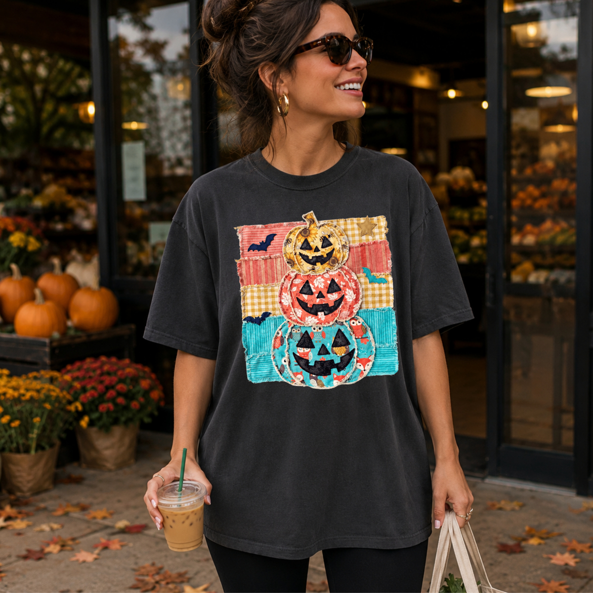 Stitch Stacked Pumpkins