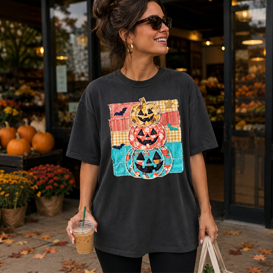 Stitch Stacked Pumpkins