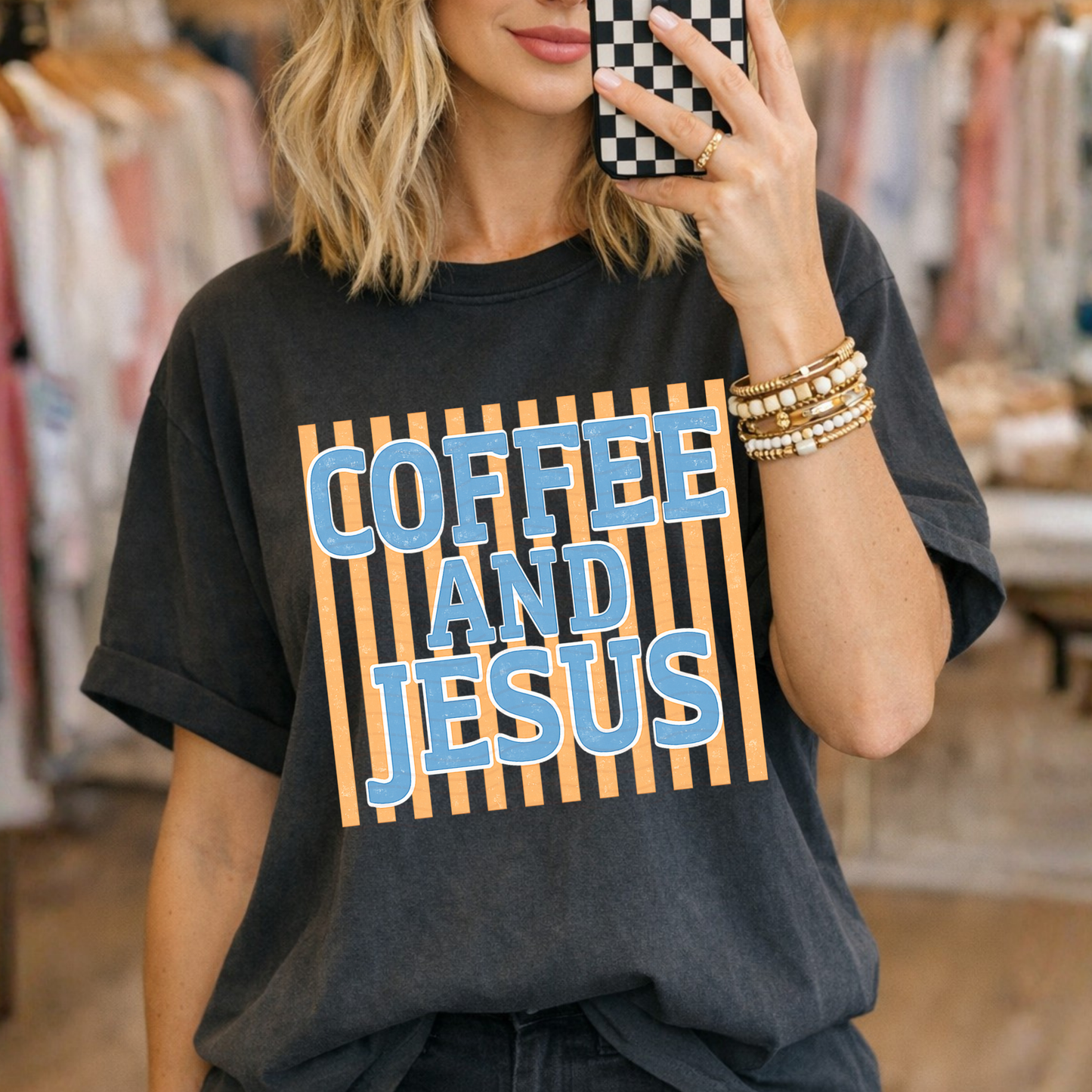Striped Coffee And Jesus