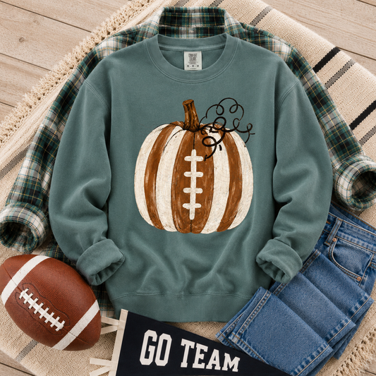 Striped Football Pumpkin