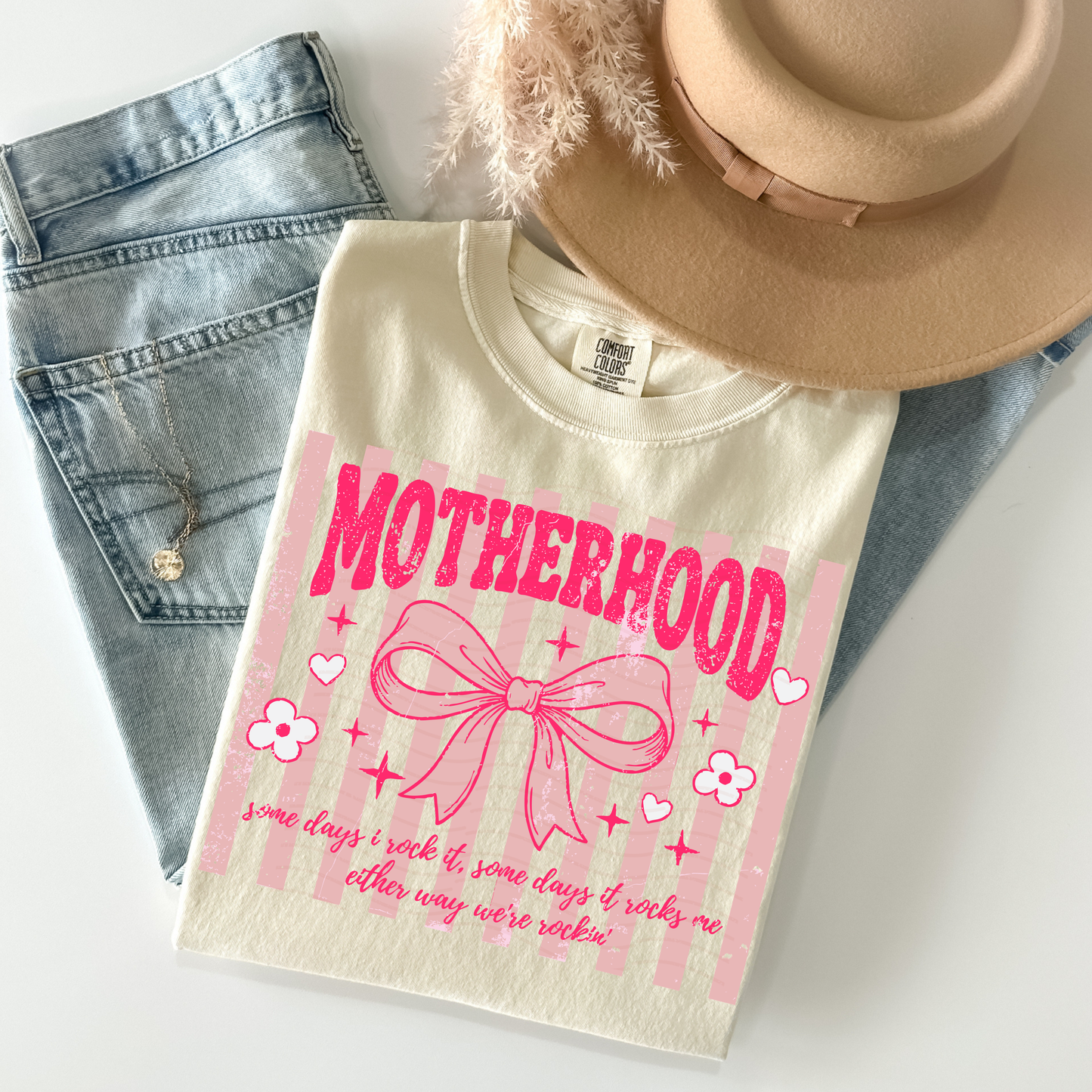 Striped Motherhood Bow