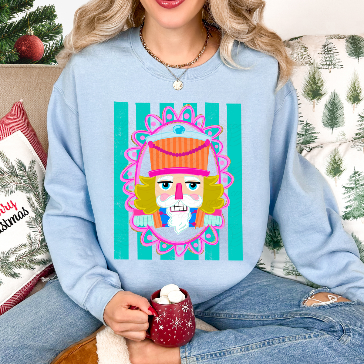Striped Pink Nutcracker