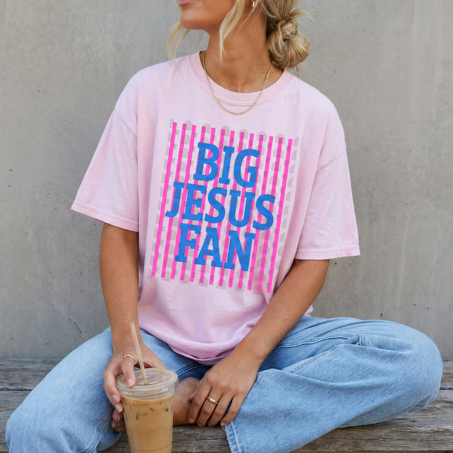 Stripes Big Jesus Fan