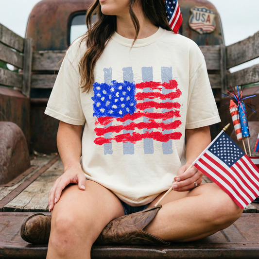 Summer Stripes American Flag