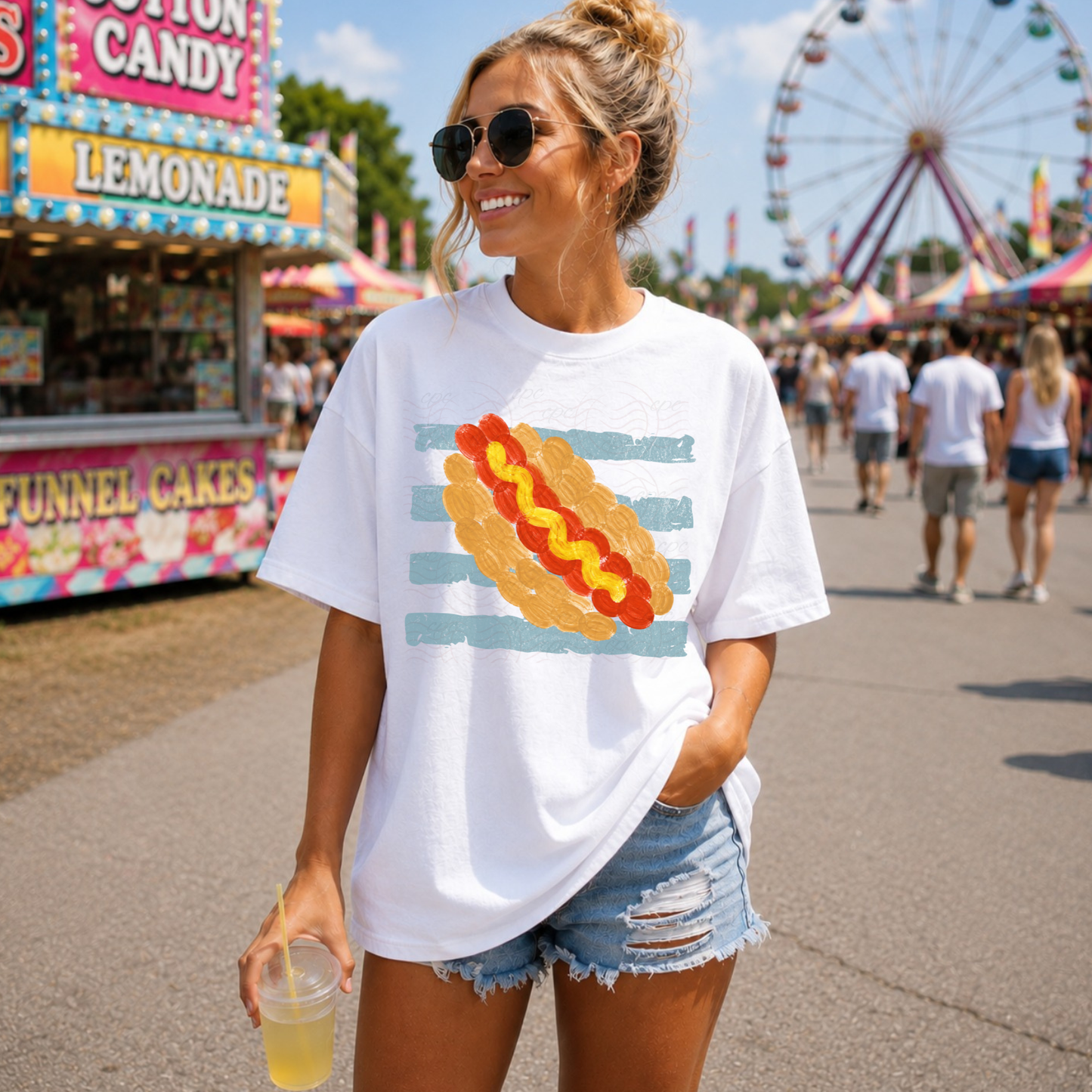 Summer Stripes Hot Dog