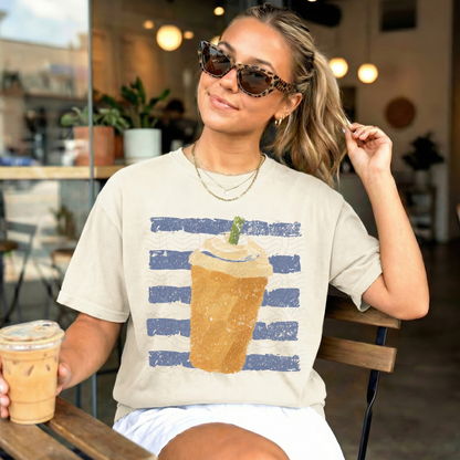 Summer Stripes Iced Coffee