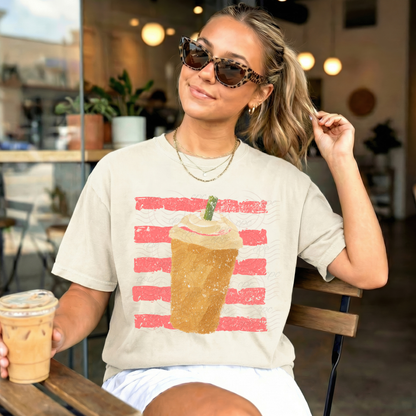 Summer Stripes Iced Coffee