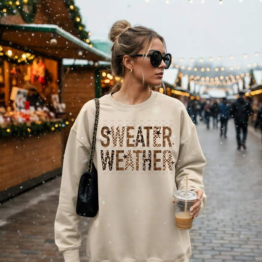 Sweater Weather Cheetah Checker