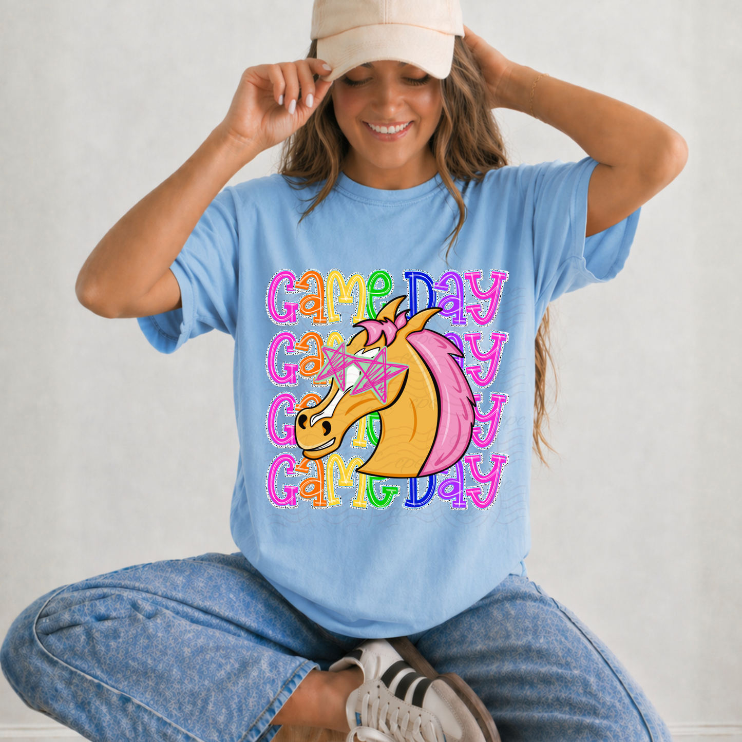 Colorful Stacked Game Day Mascots