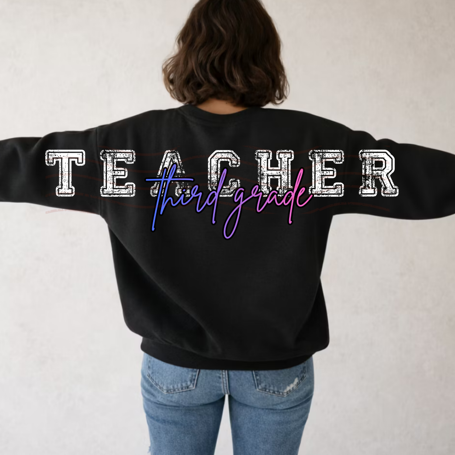Long Distressed Teacher - CUSTOMIZABLE