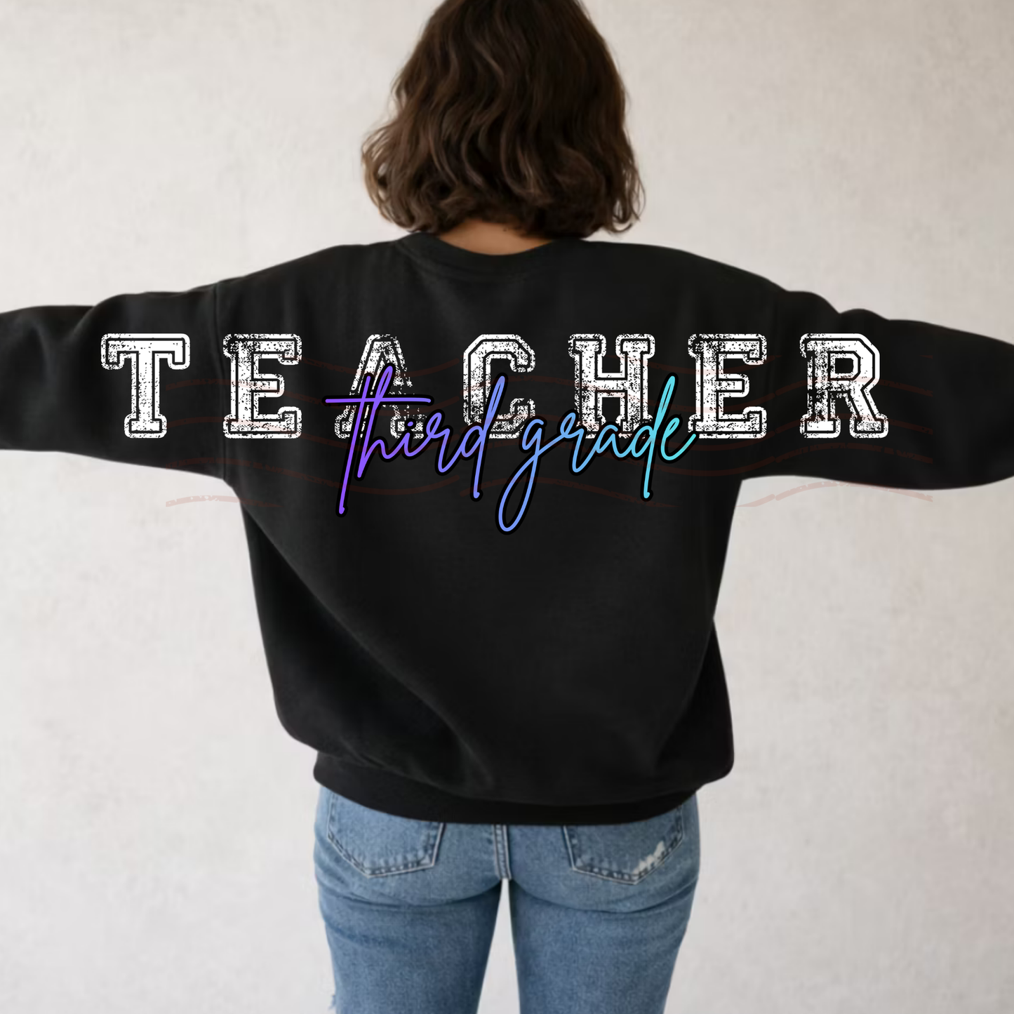 Long Distressed Teacher - CUSTOMIZABLE
