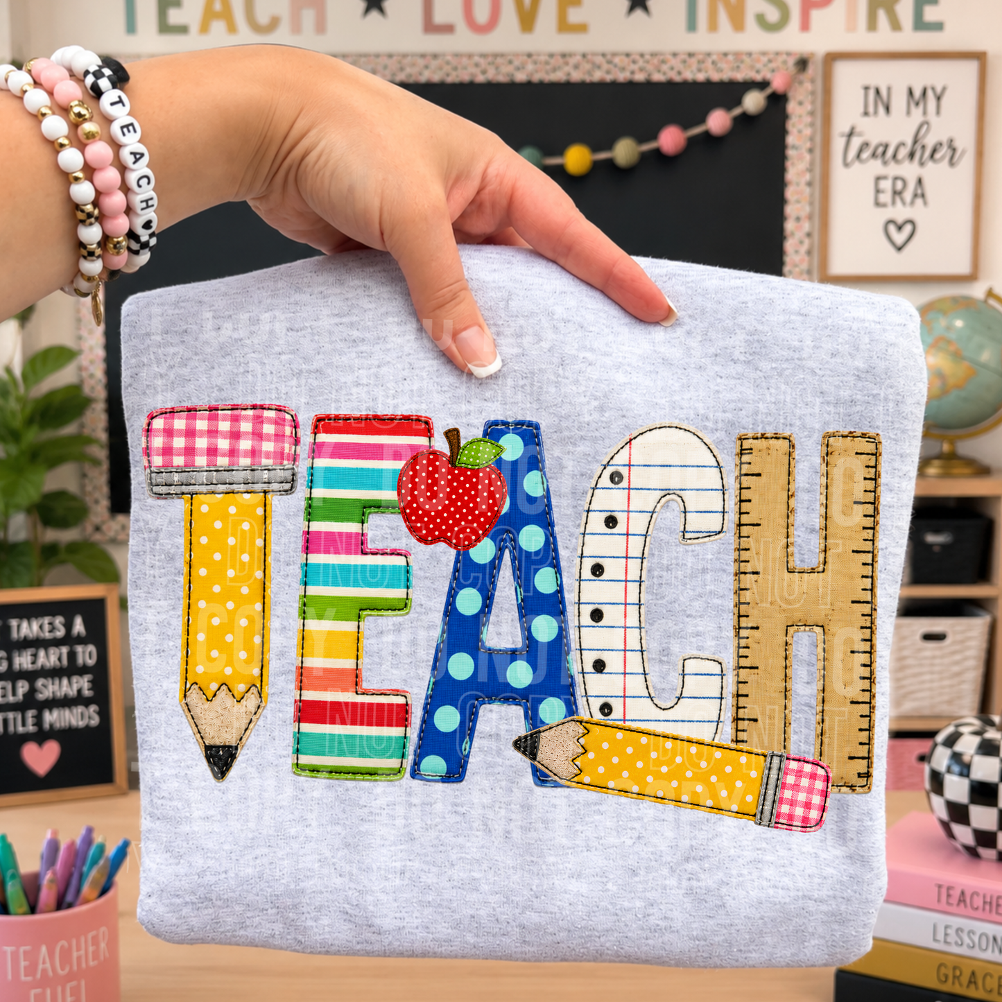 Teach Patterned Faux