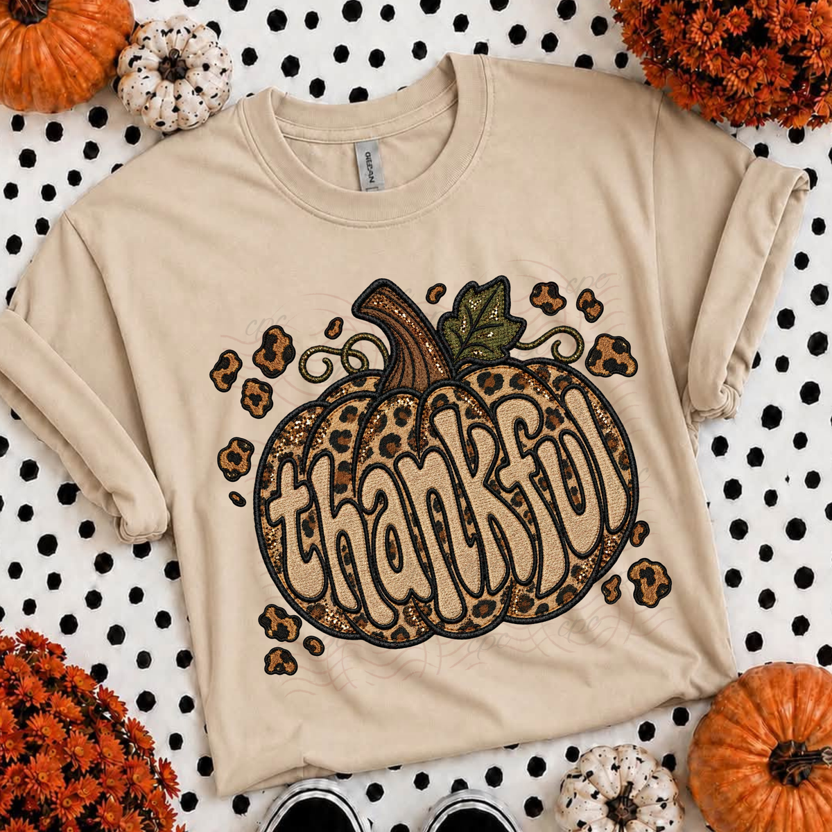 Thankful Leopard Pumpkin