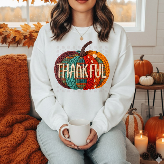 Thankful Plaid Pumpkin Yarn