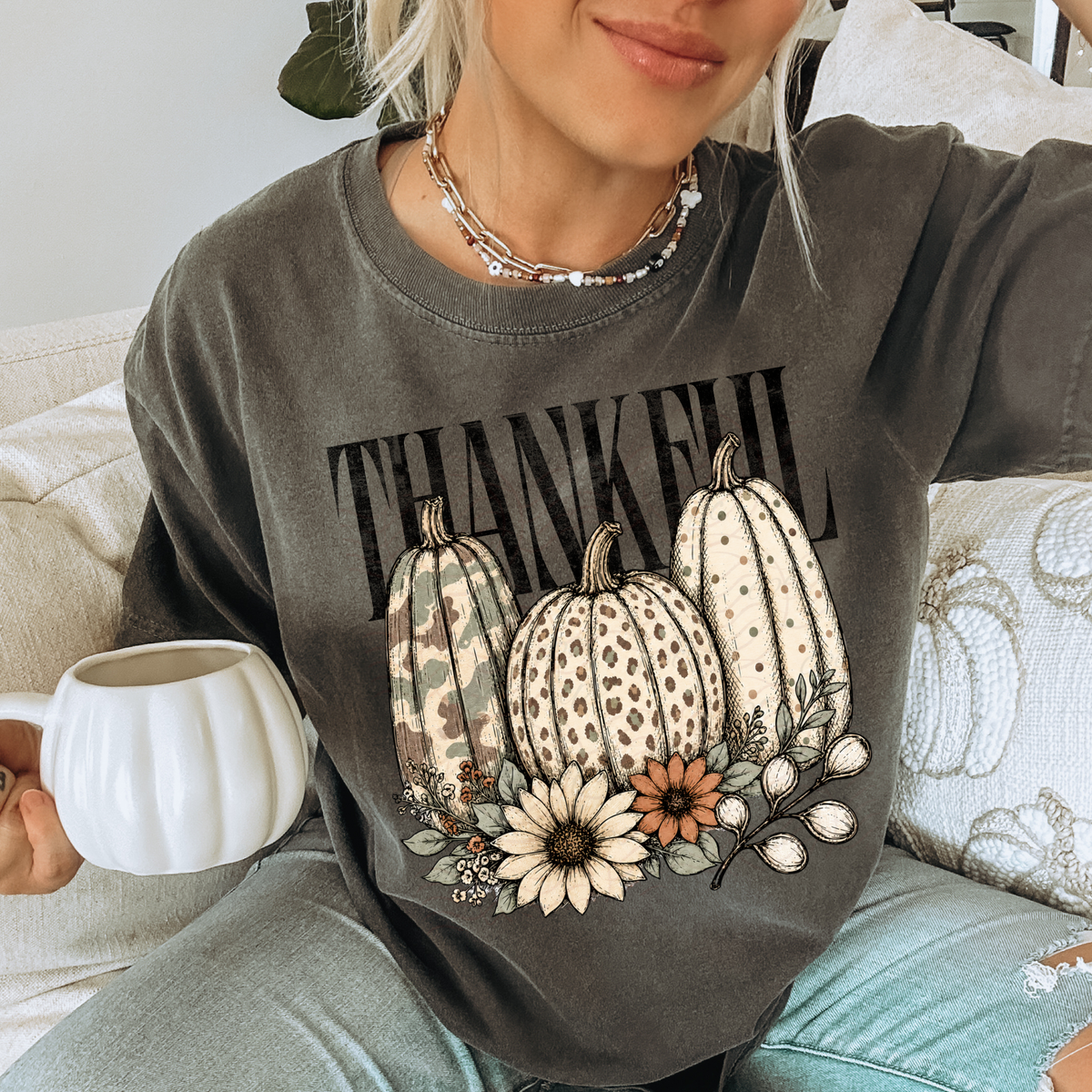 Thankful Pumpkins Patterned