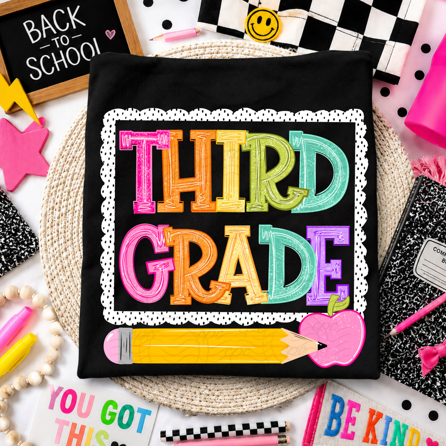 Dotted Frame Grades And School Professions