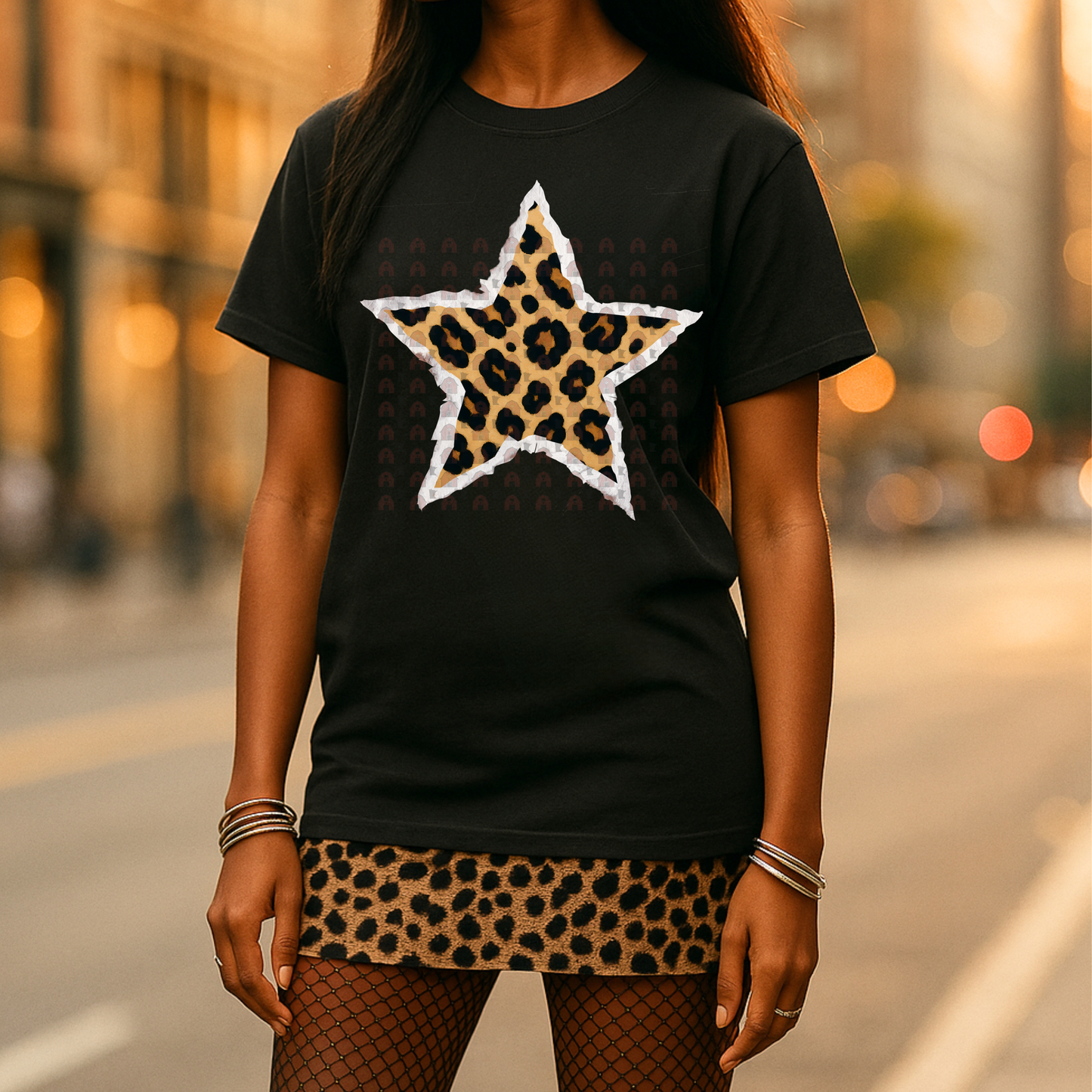 Torn Paper Leopard Star