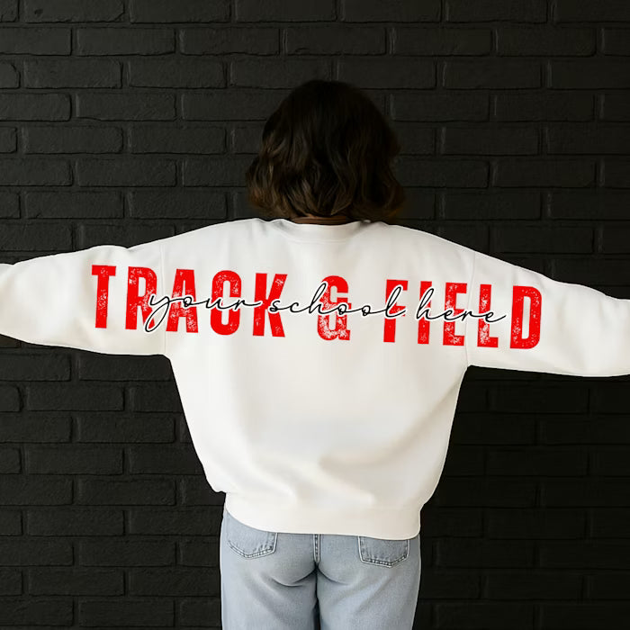 Long Distressed Track & Field - CUSTOMIZABLE
