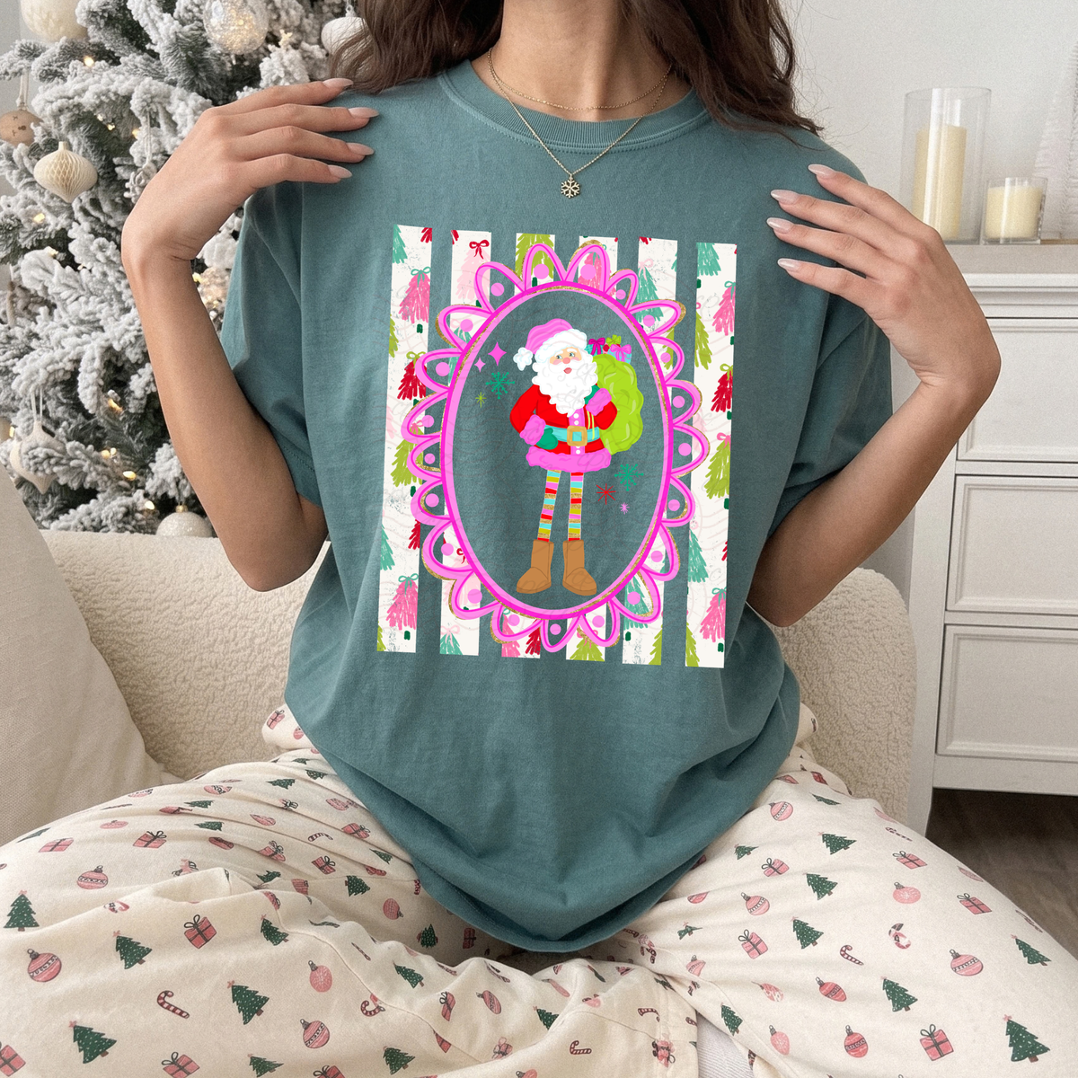 Tree Frame Long Legged Santa