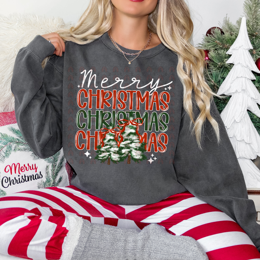 Trees Merry Stacked Christmas