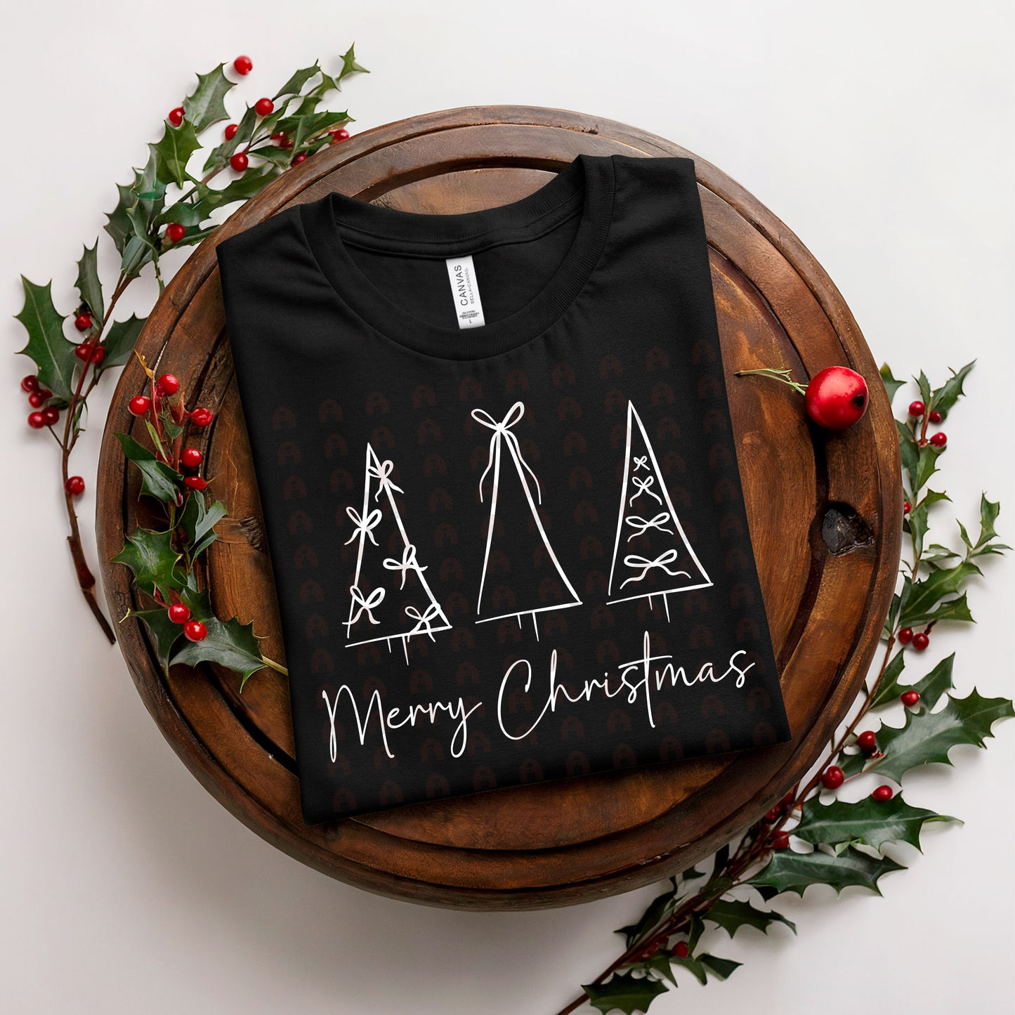 Trio Merry Christmas Trees