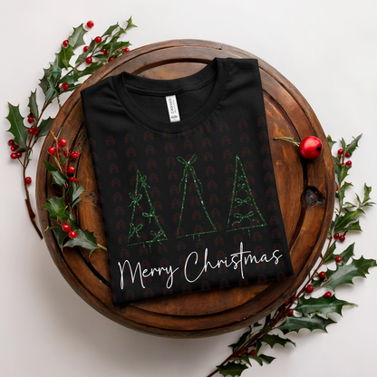 Trio Merry Christmas Trees