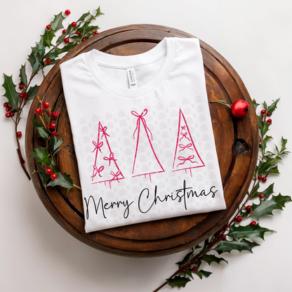 Trio Merry Christmas Trees