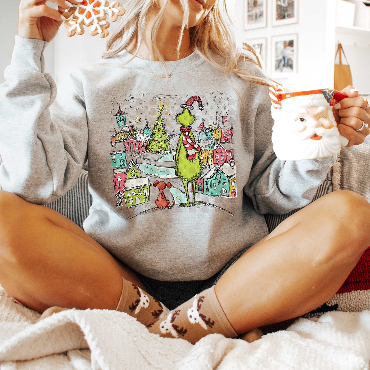 Two Friends Winter Scene