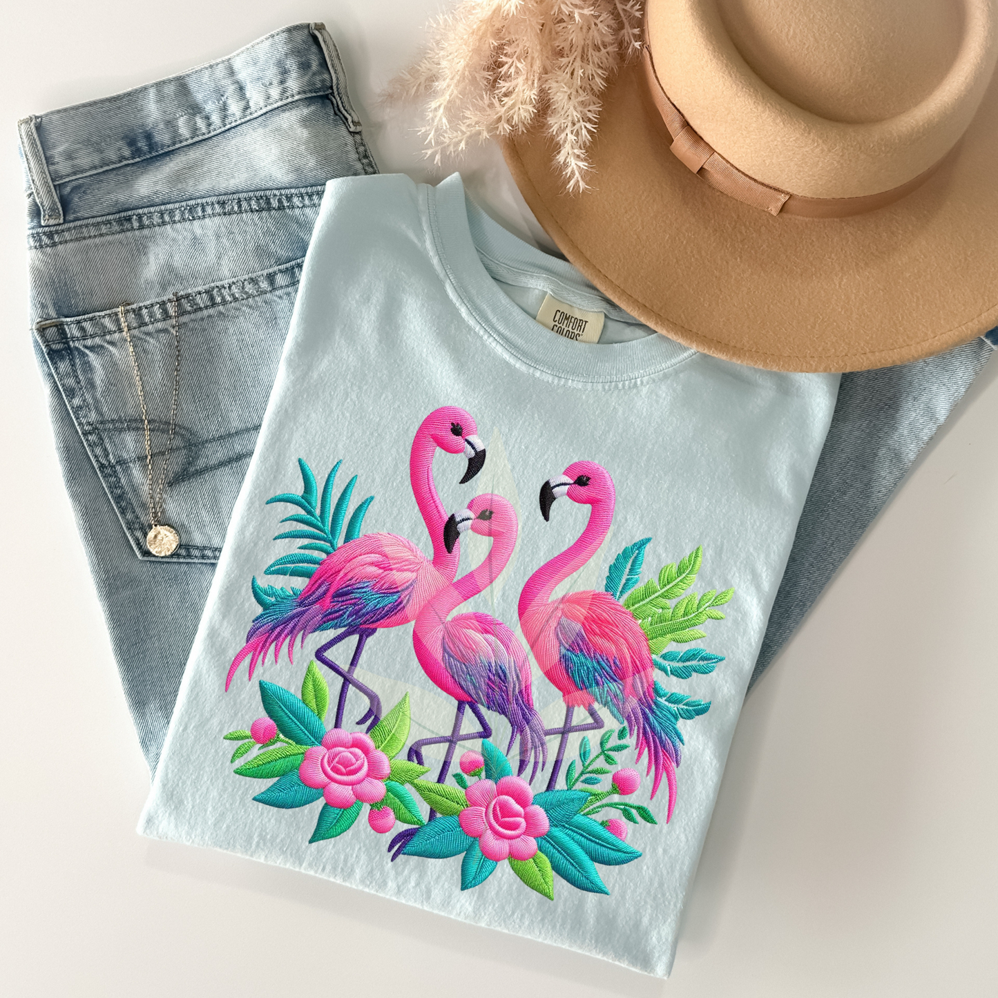 Vibrant Flamingos