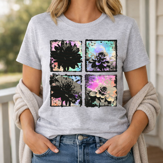 Vibrant Ink Blot Dahlia