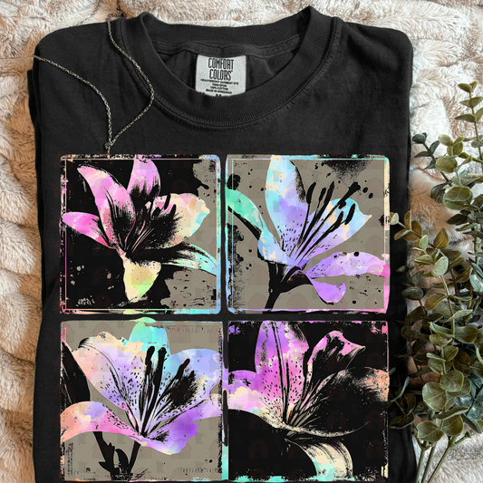 Vibrant Ink Blot Lily