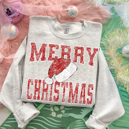 Vintage Merry Christmas Santa Hat