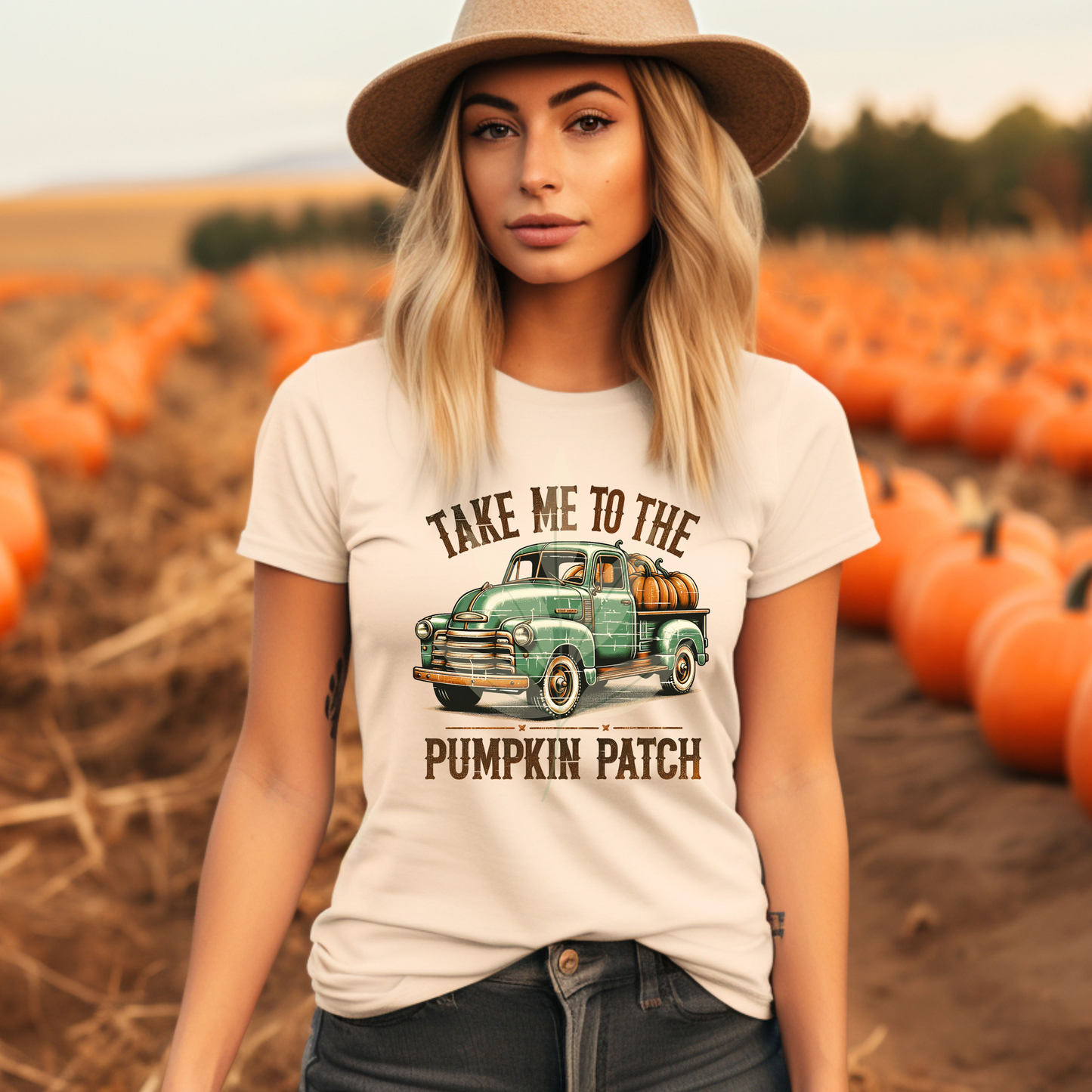 Vintage Take Me To The Pumpkin Patch