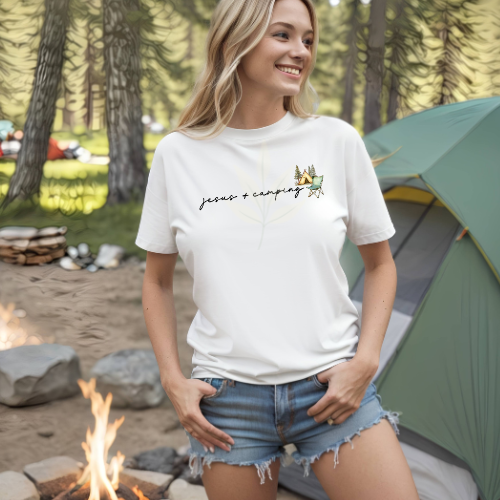 Watercolor Jesus + Camping
