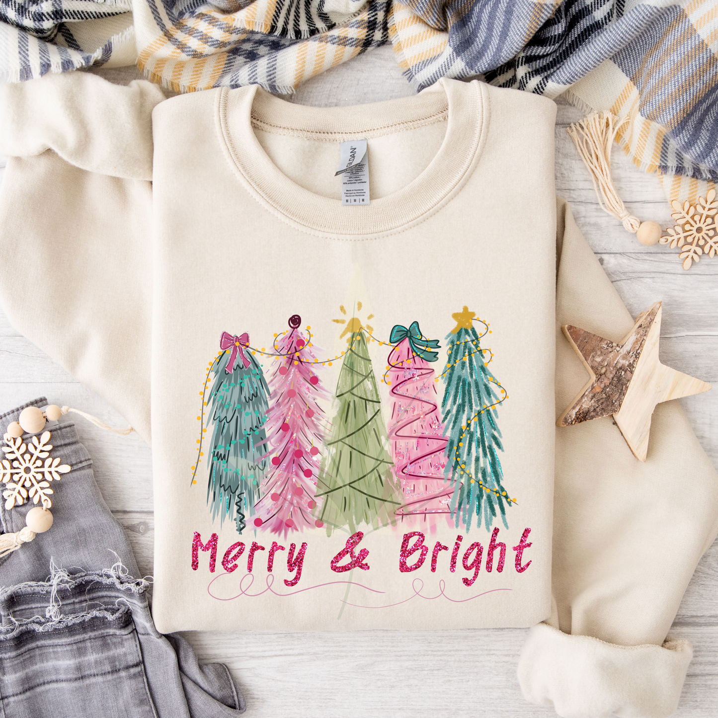 Whimsical Merry and Bright Trees