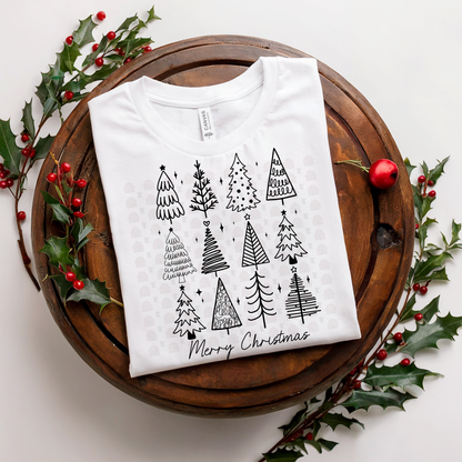 Whimsy Christmas Trees Collage