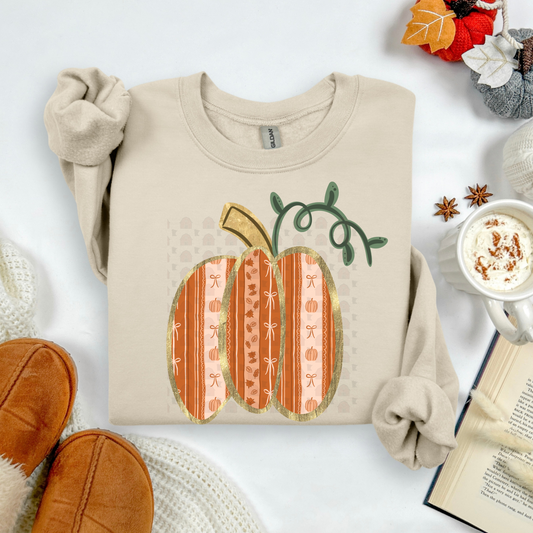 Whimsy Patterned Pumpkin