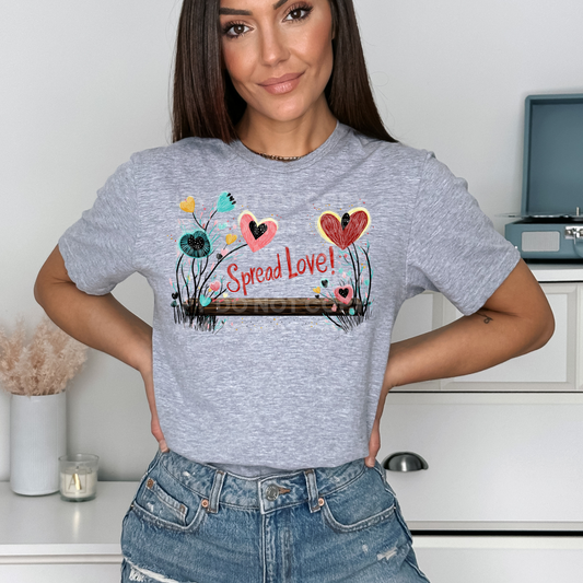 Whispy Flowers And Spread Love