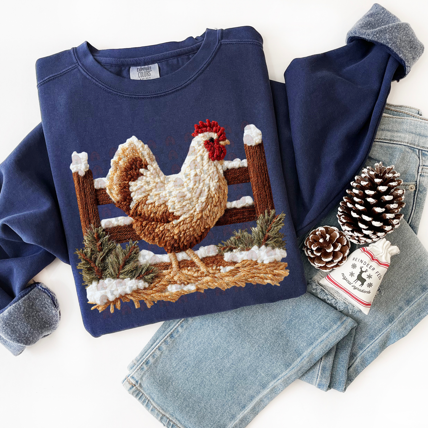 Winter Chicken Latch Hook Yarn