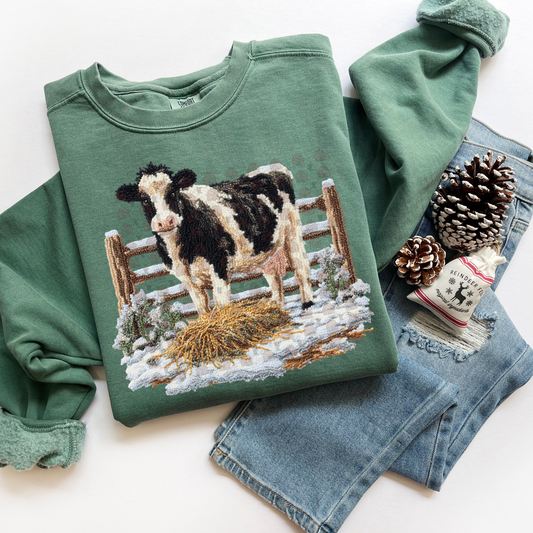 Winter Cow Latch Hook Yarn