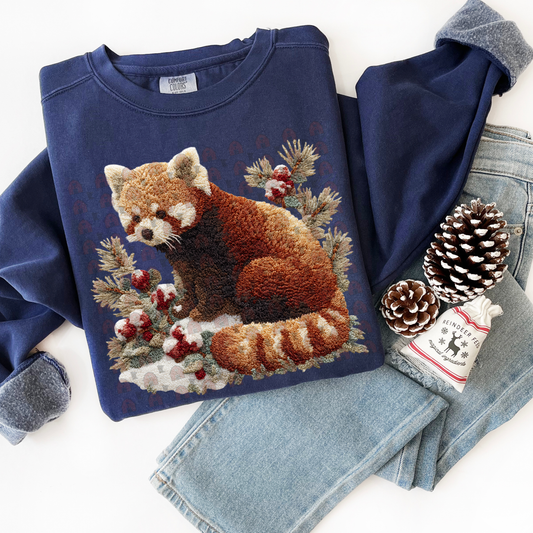 Winter Red Panda Latch Hook Yarn