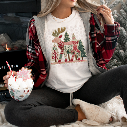 Woods Reindeer Patchwork