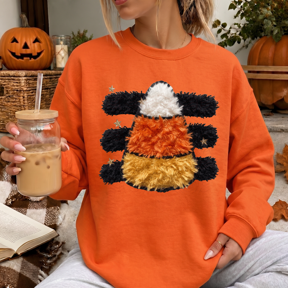 Yarn Stripes Candy Corn