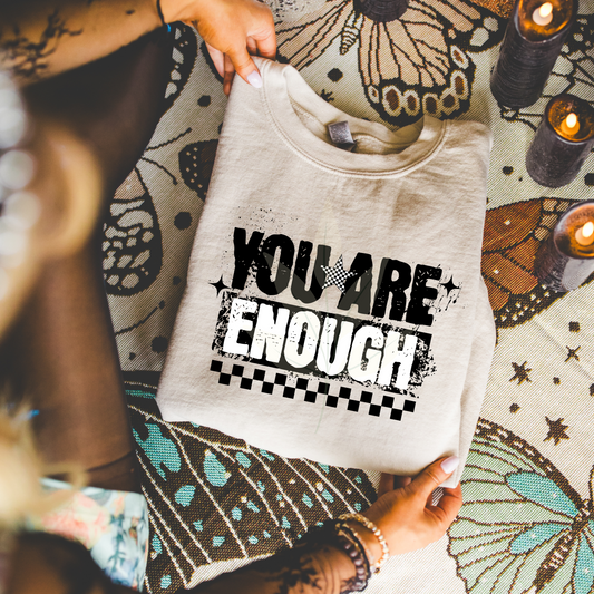 You Are Enough Checkered